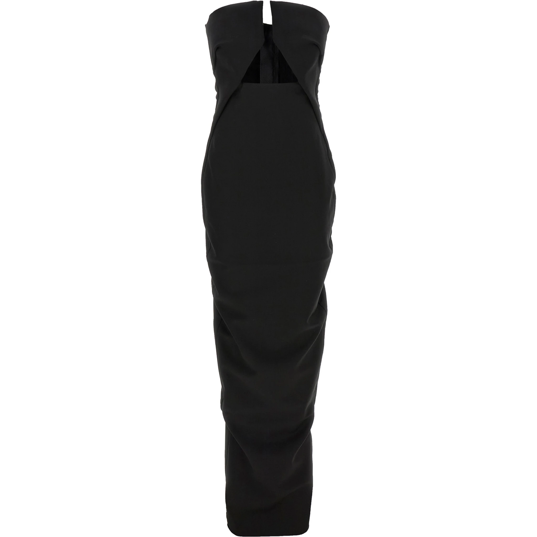Black Wool Long Dress