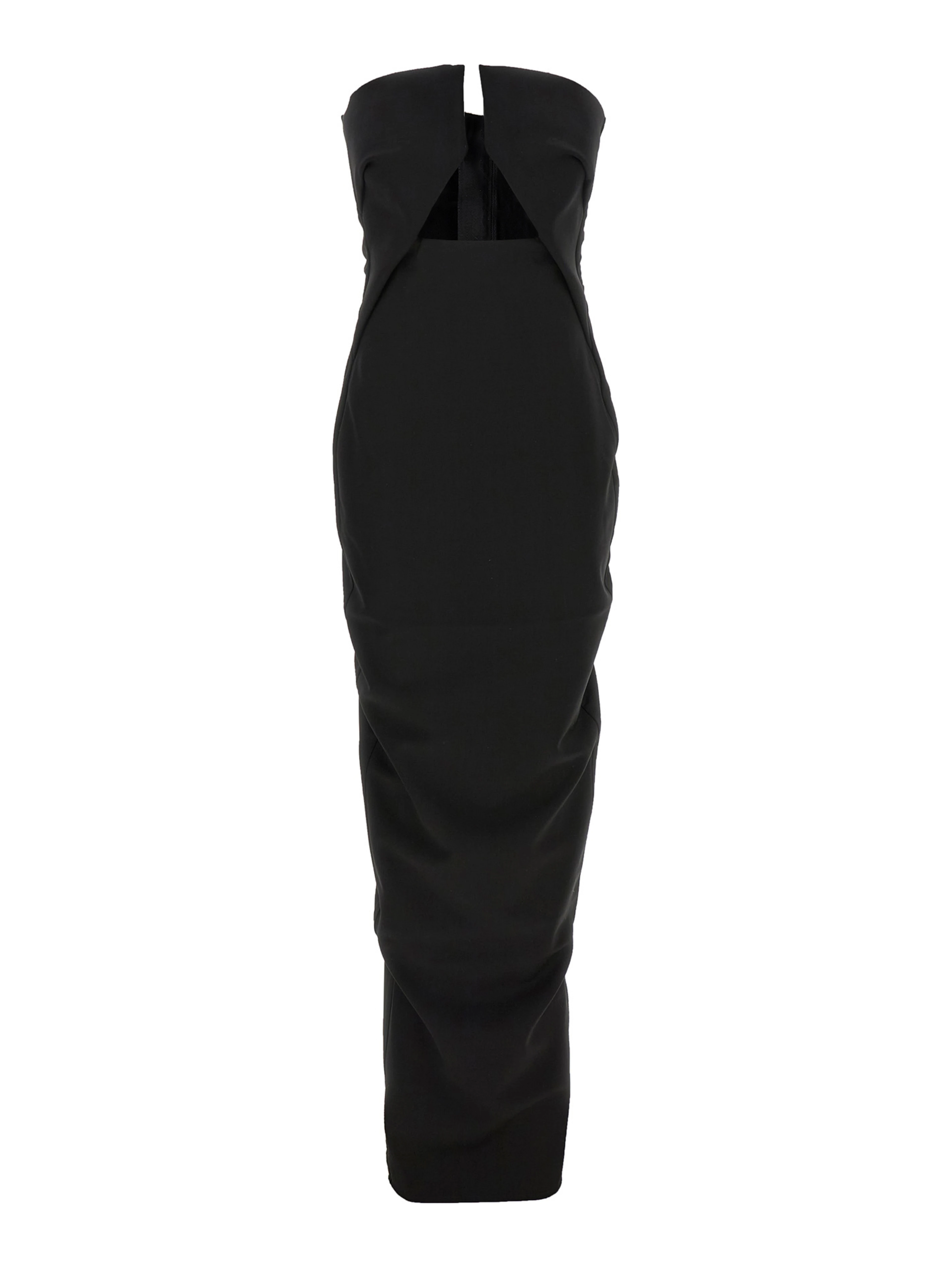 Black Wool Long Dress