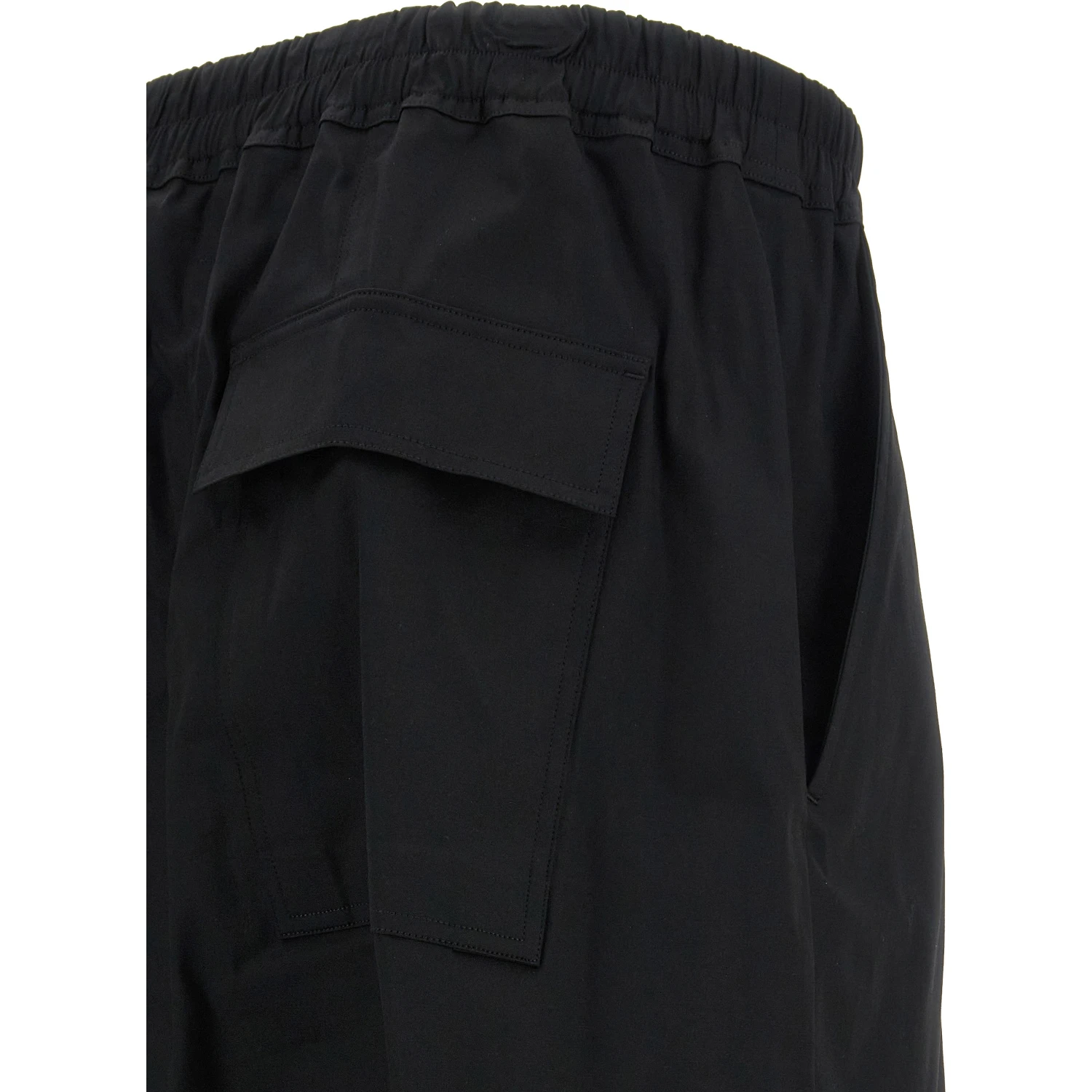 Black Cotton Casual Pants