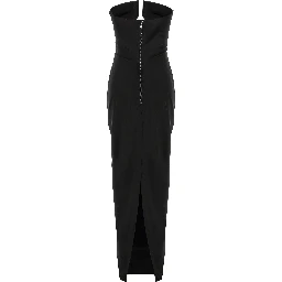Black Wool Long Dress