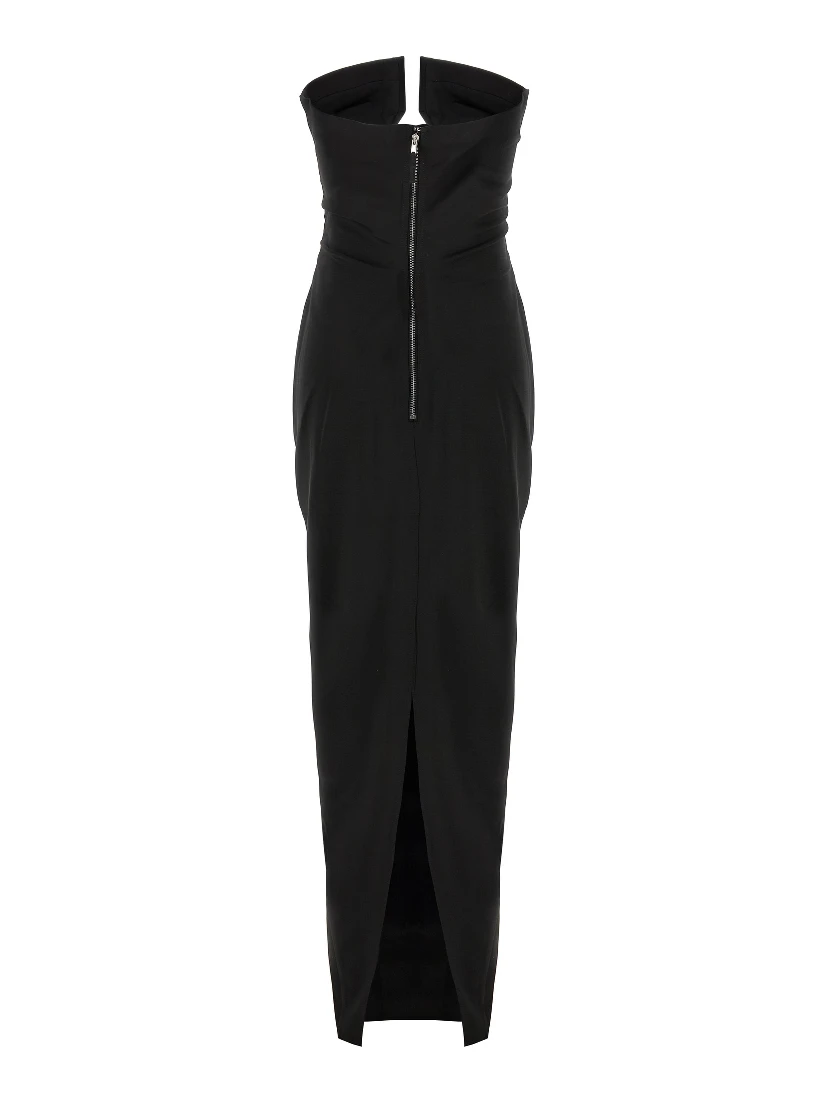 Black Wool Long Dress