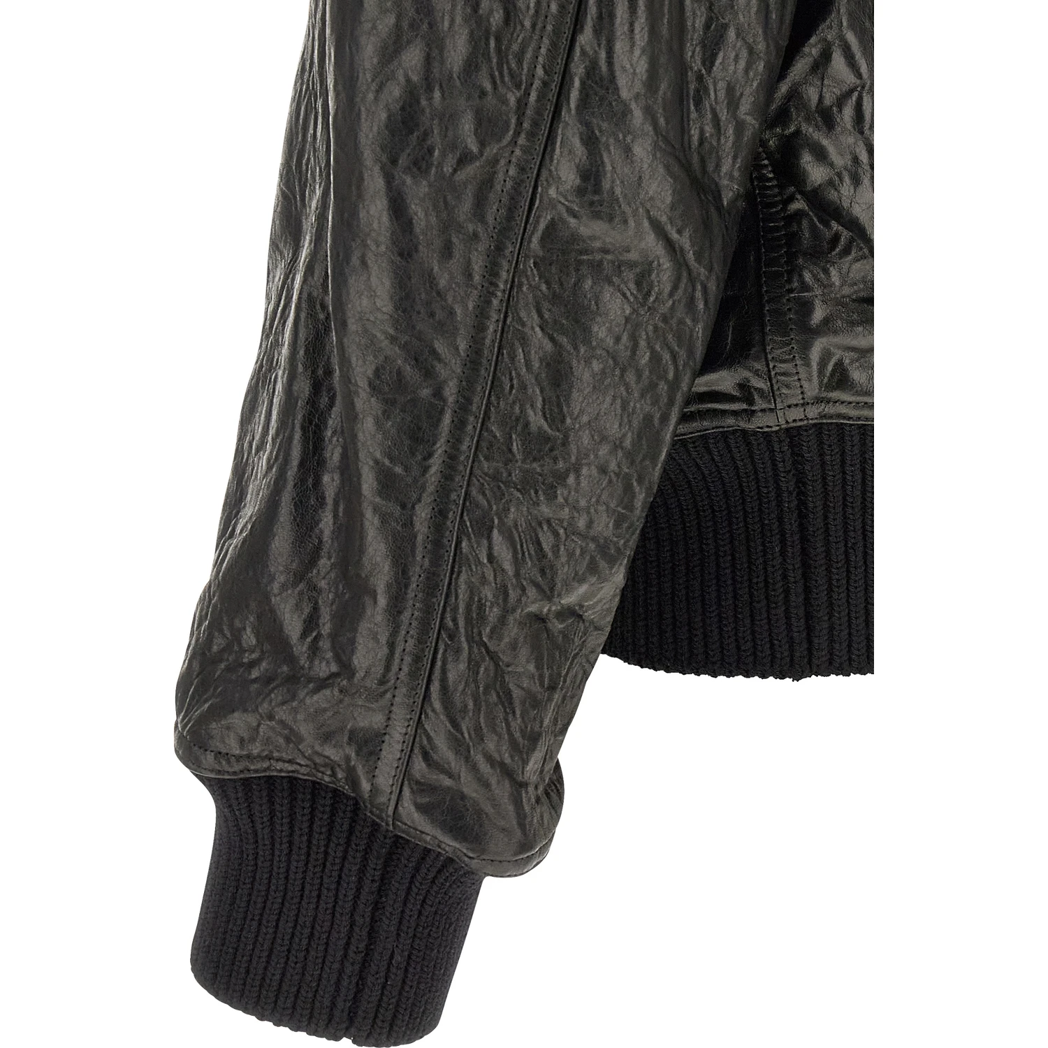 Black Lamb Leather Leather Jacket
