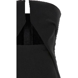 Black Wool Long Dress