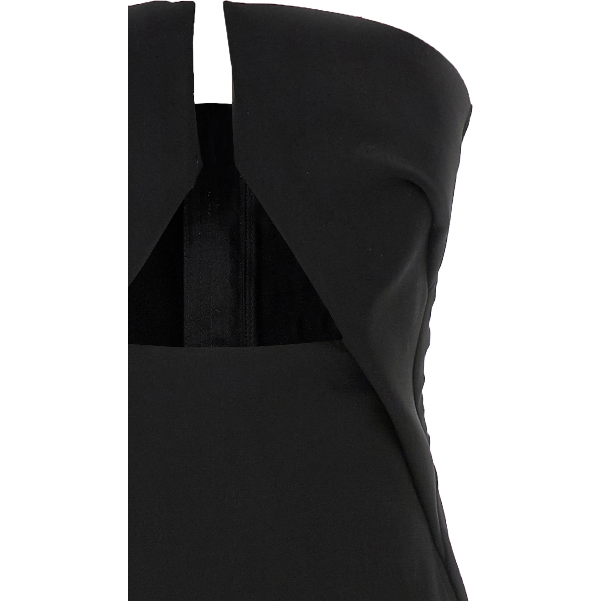 Black Wool Long Dress