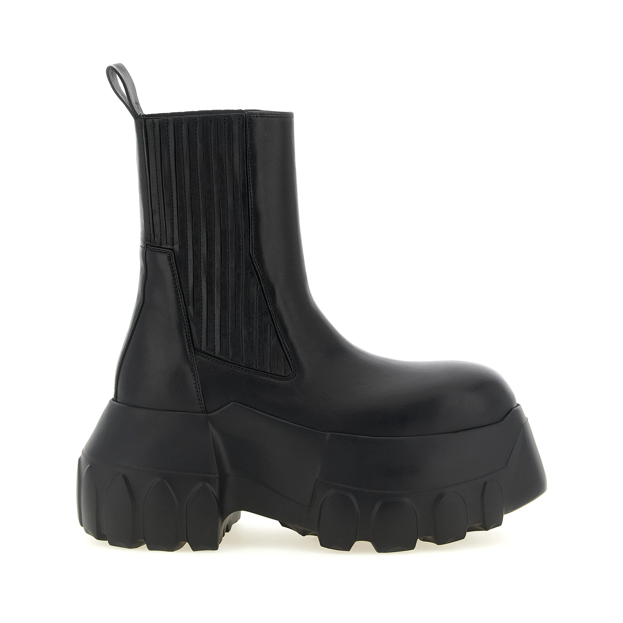 Black Ramie Ankle Boots