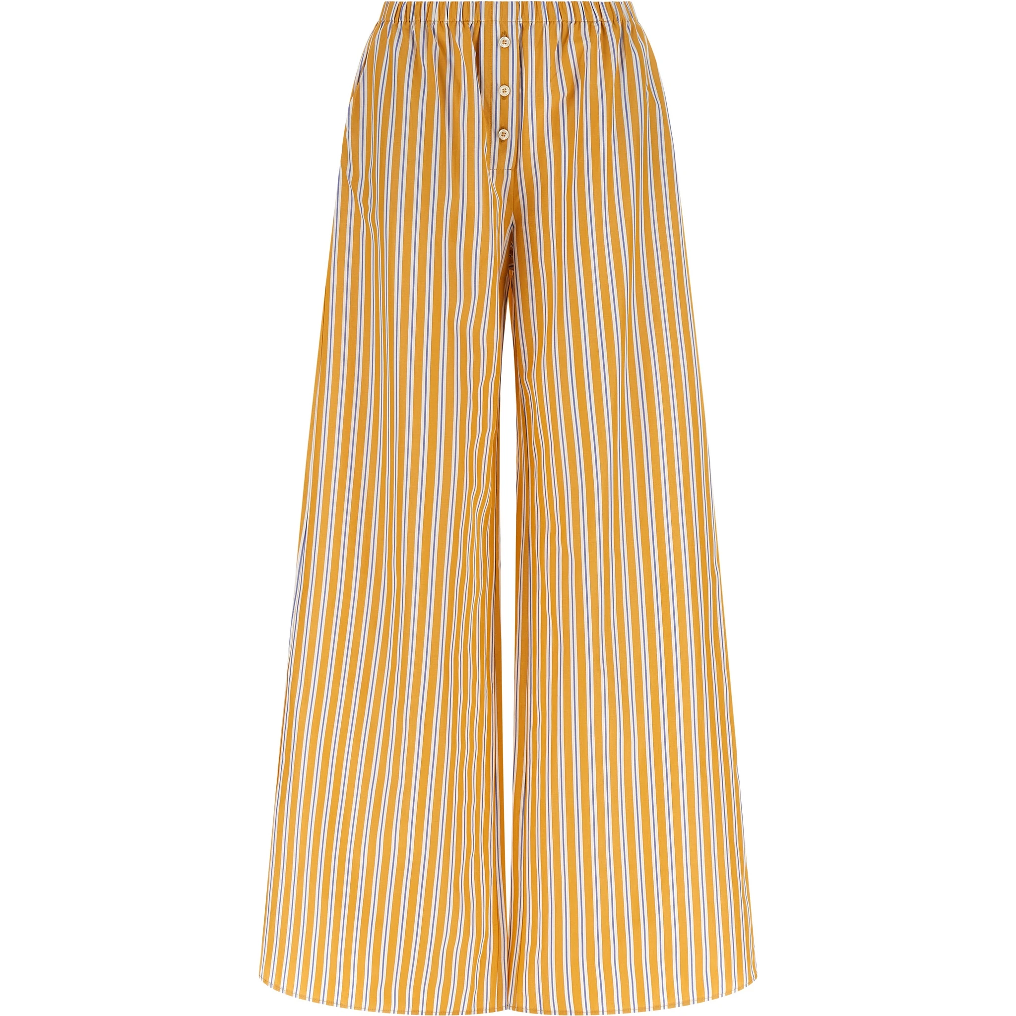 Bicolor Cotton Casual Pants