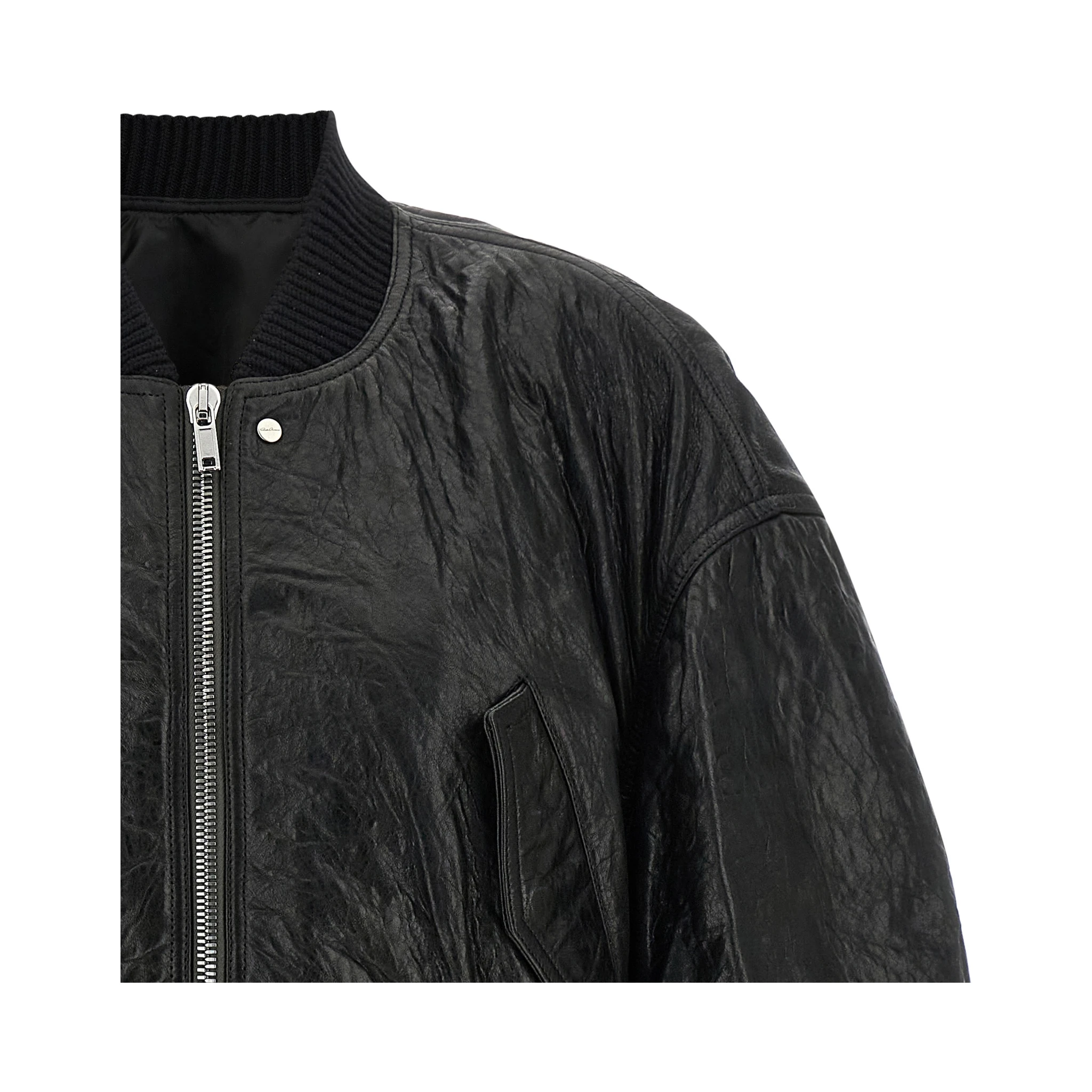 Black Lamb Leather Leather Jacket