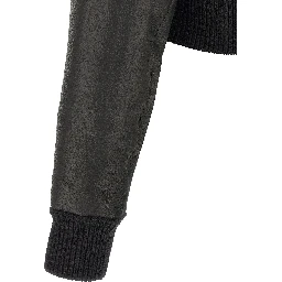 Black Lamb Fur Leather Jacket