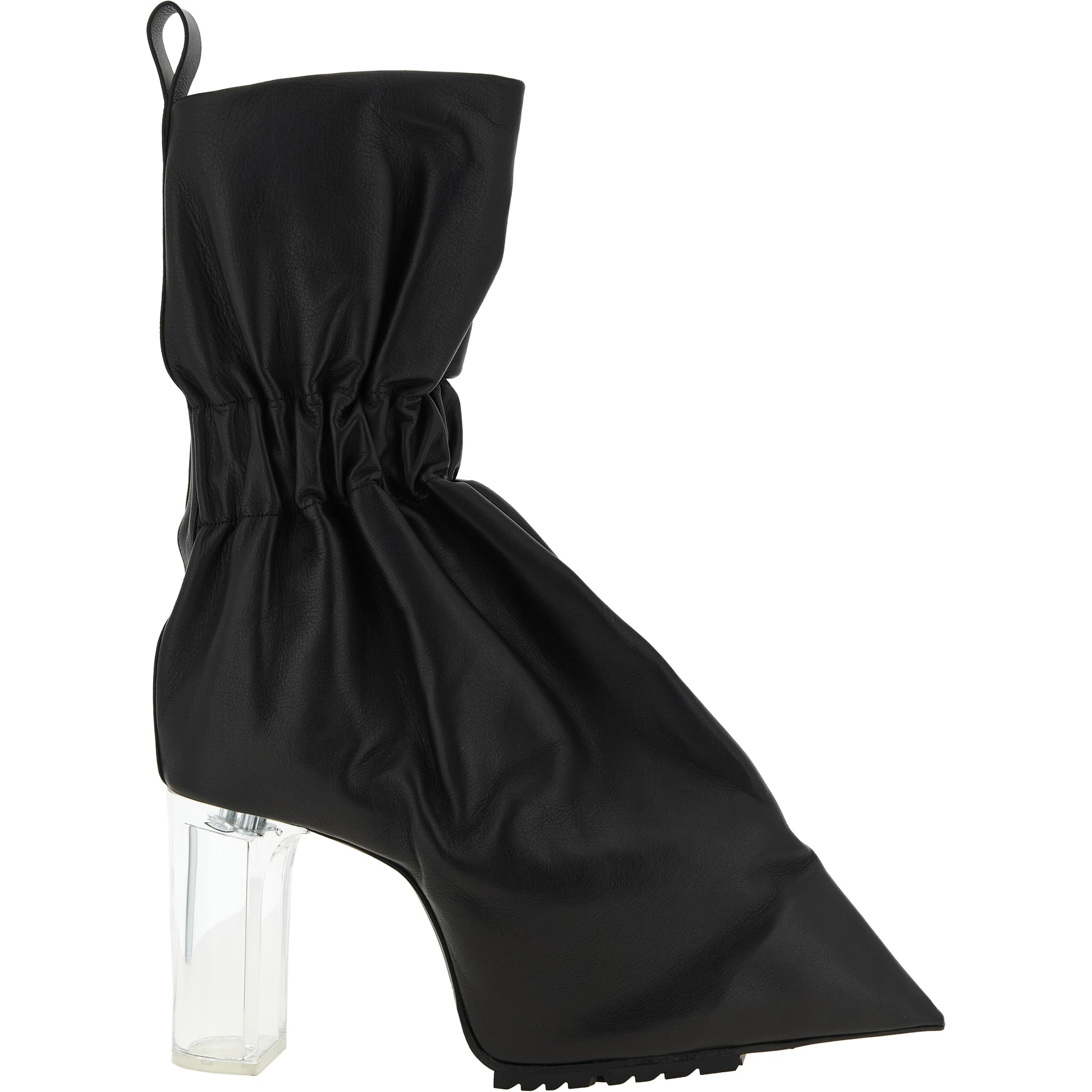 Black Calfskin Ankle Boots