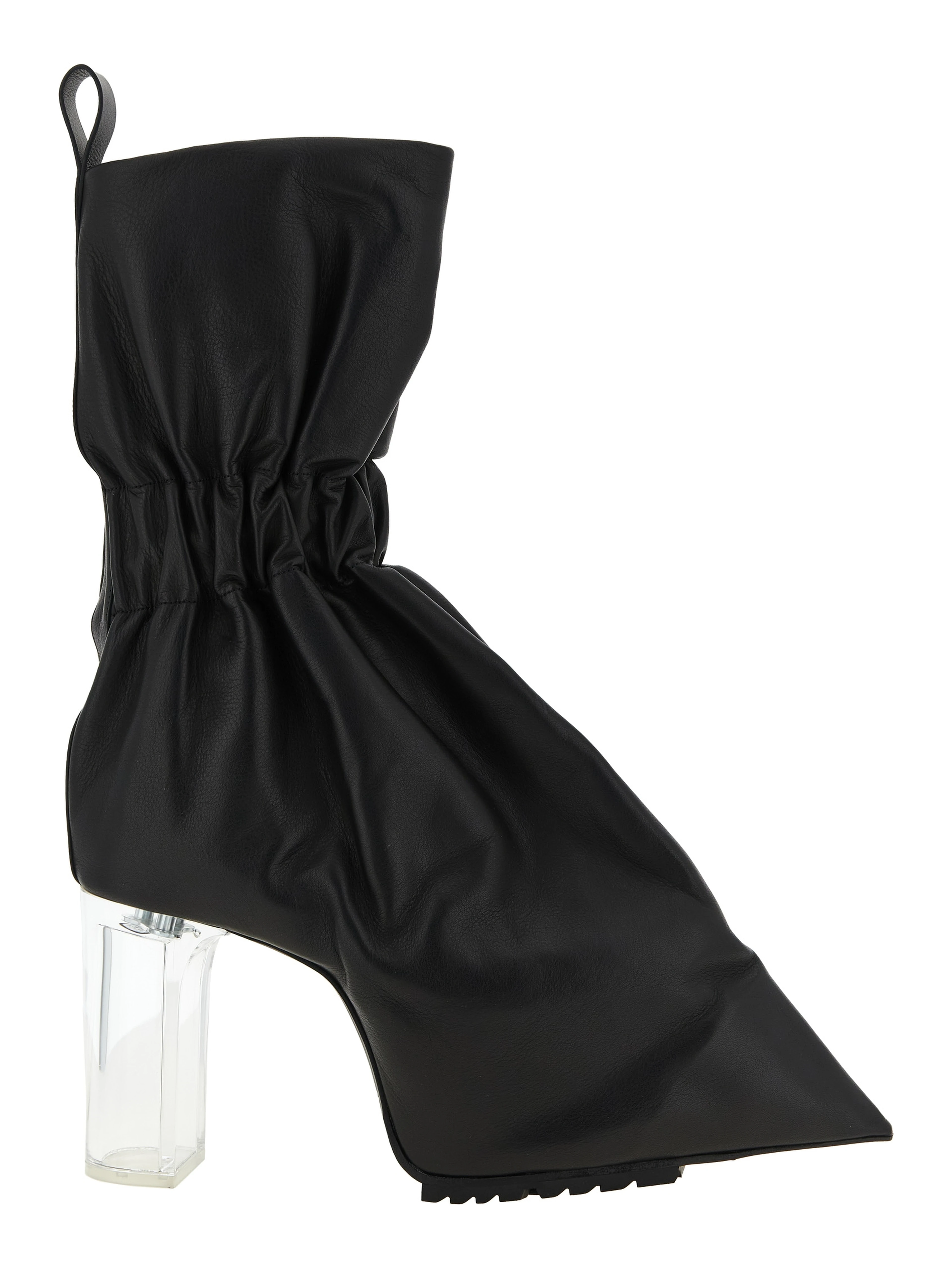 Black Calfskin Ankle Boots