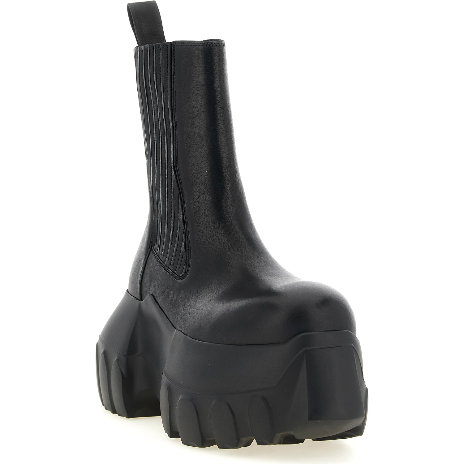 Black Ramie Ankle Boots