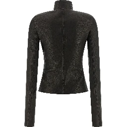 Black Lamb Leather Leather Jacket