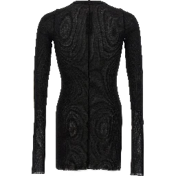 Black Viscose T-Shirt