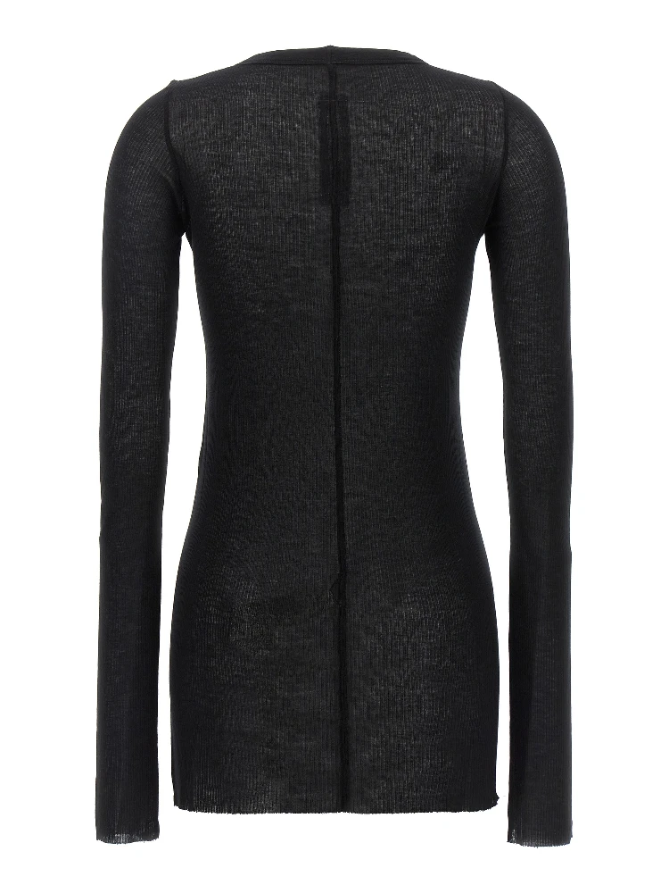 Black Viscose Long Sleeve T-Shirt alternative