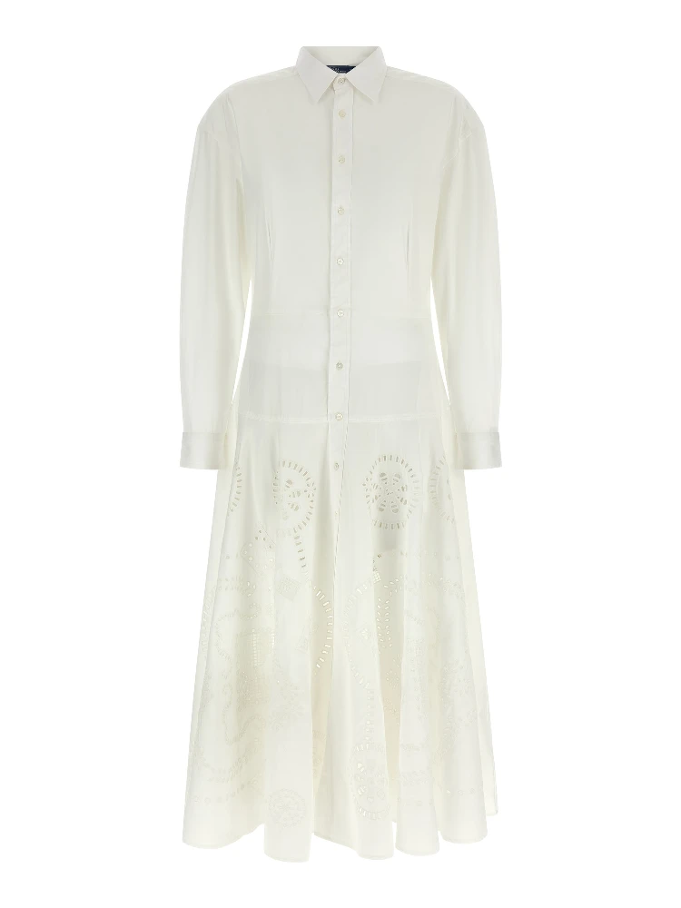 White Cotton Midi Dress