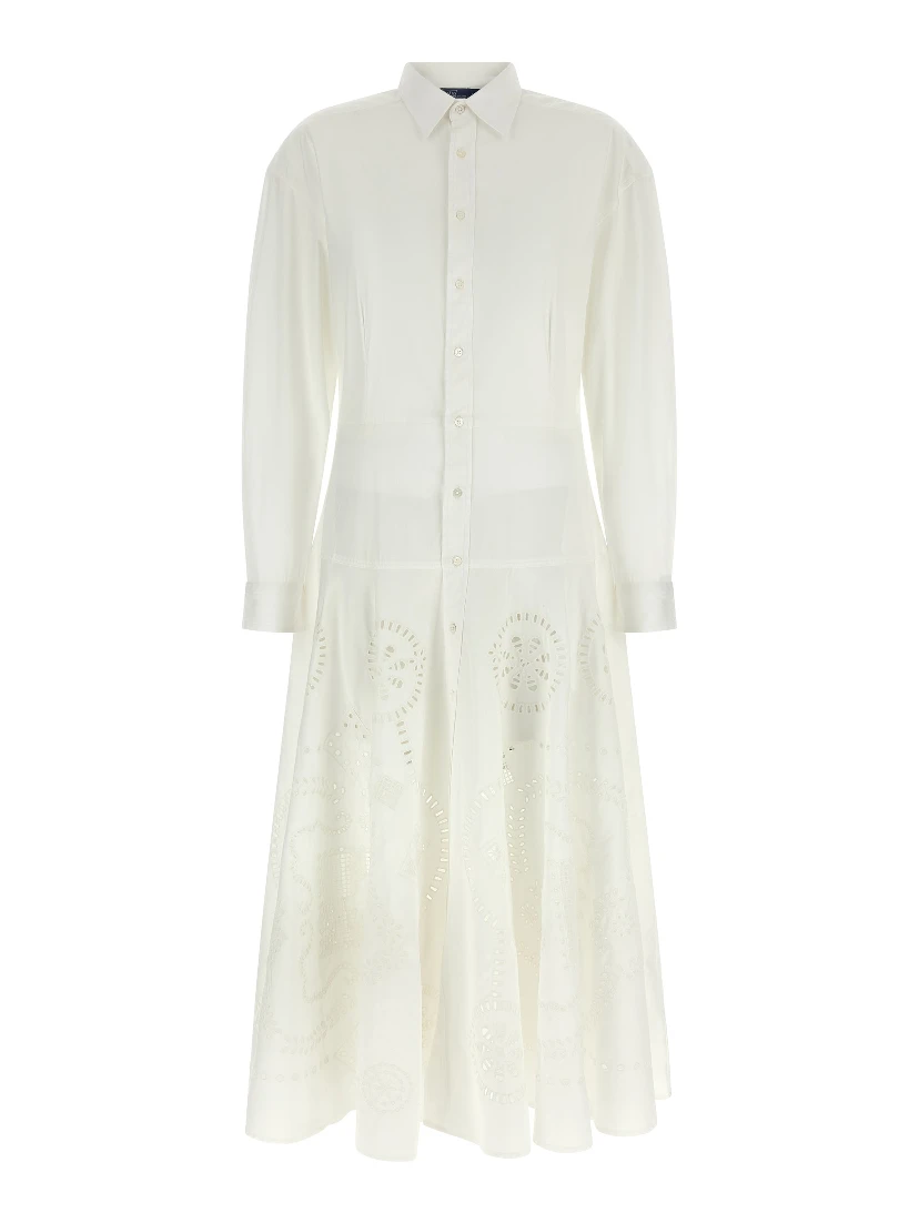 White Cotton Midi Dress