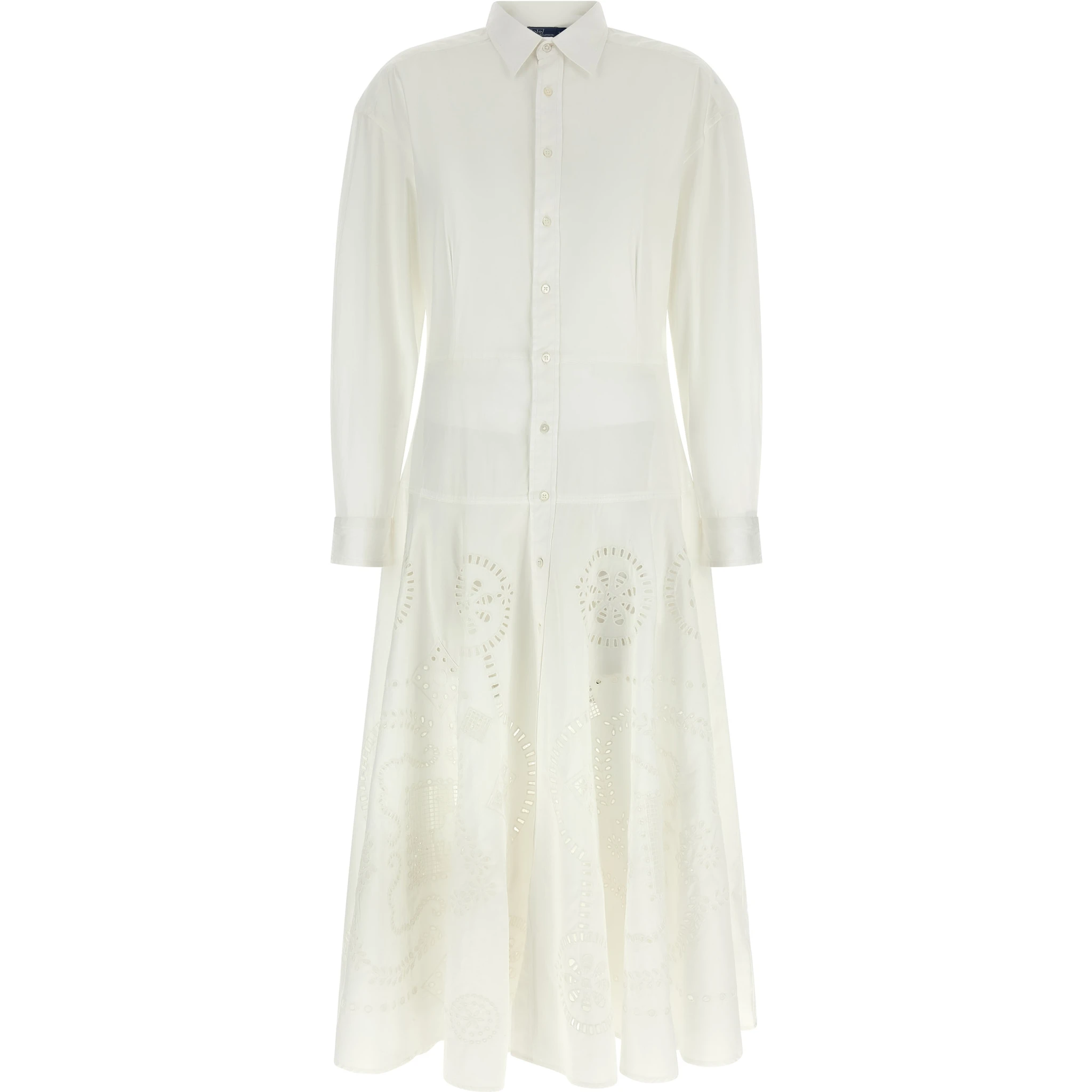 White Cotton Midi Dress