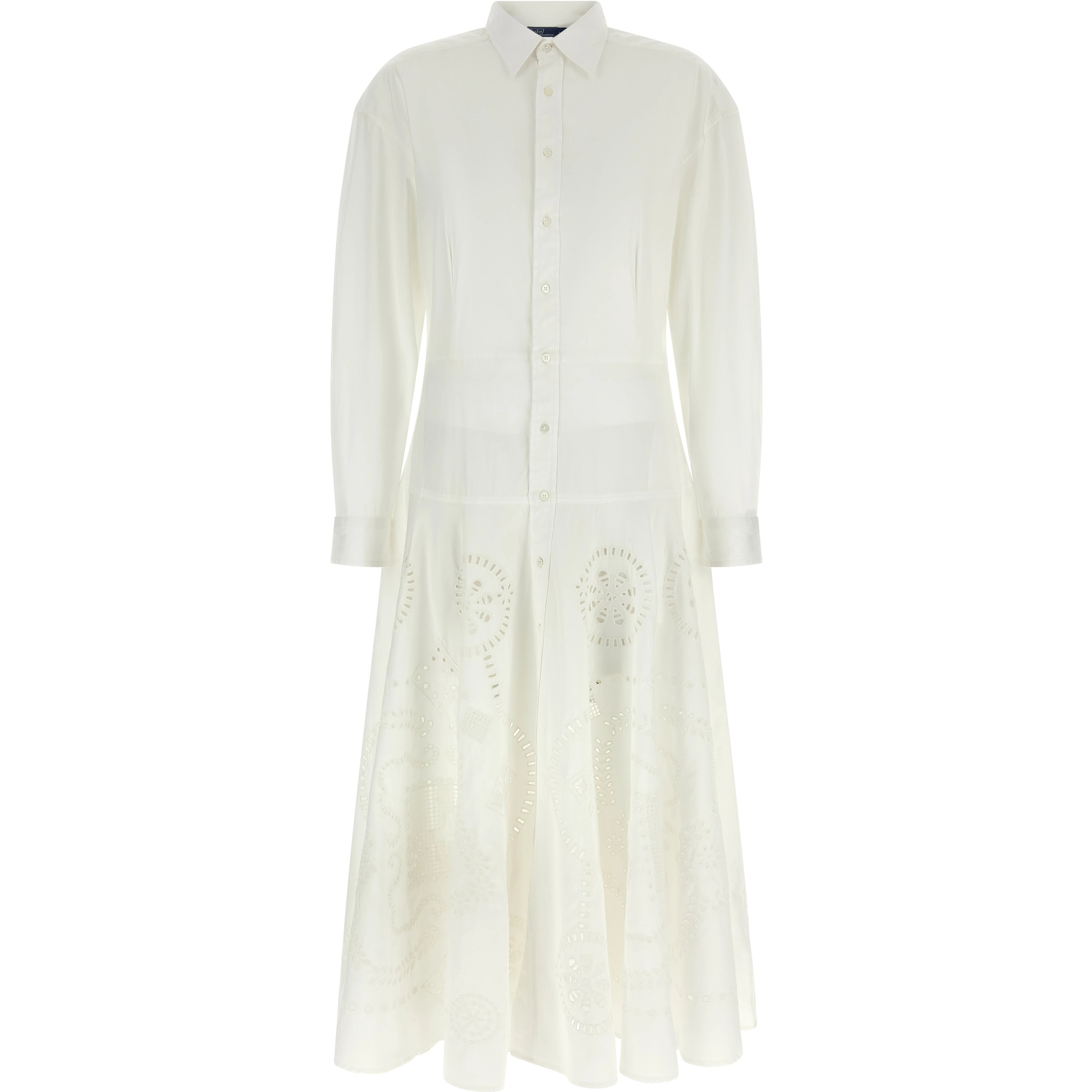 White Cotton Midi Dress