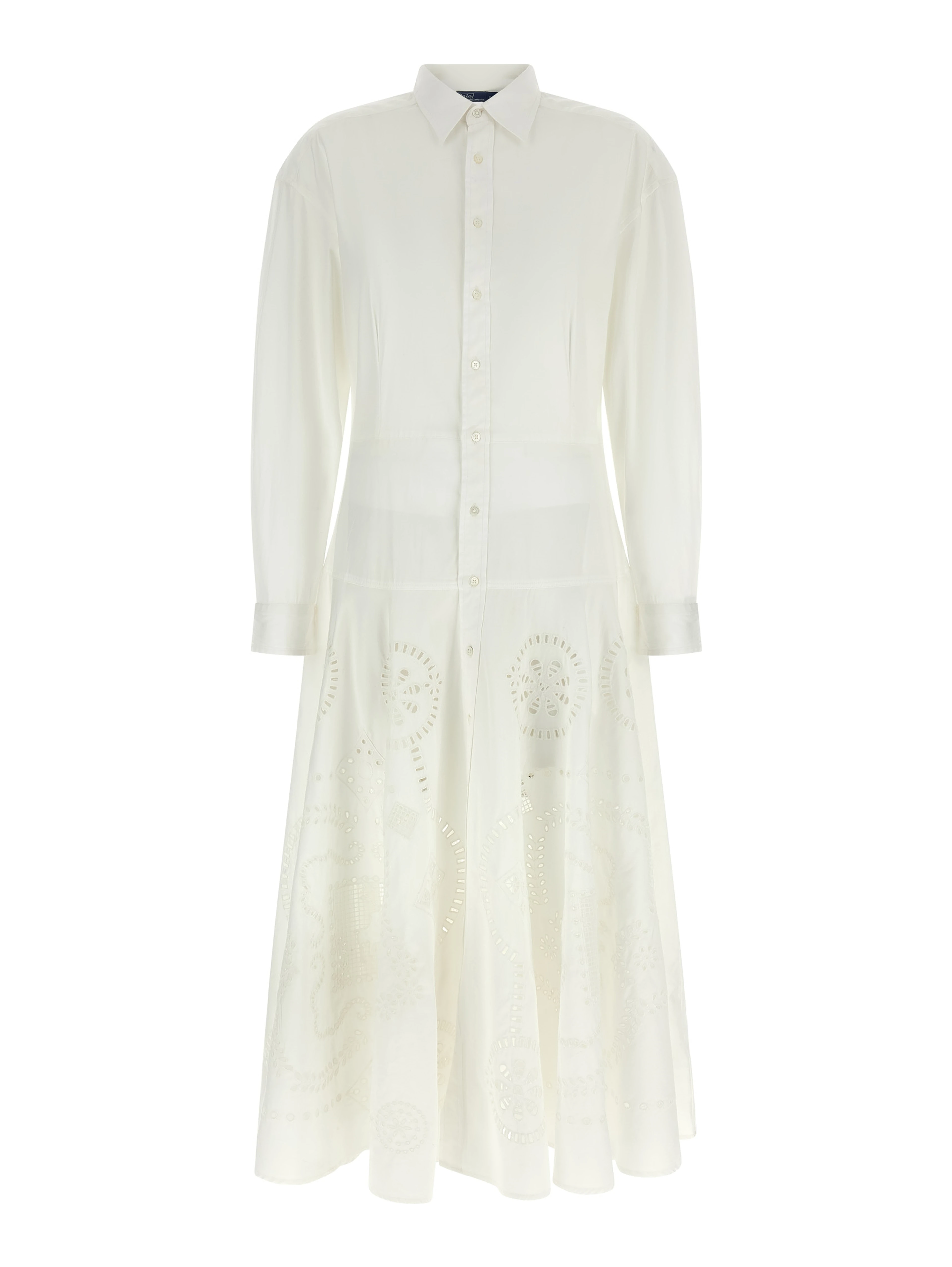 White Cotton Midi Dress