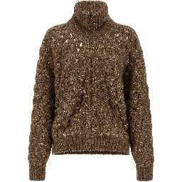 Brown Wool Cardigan