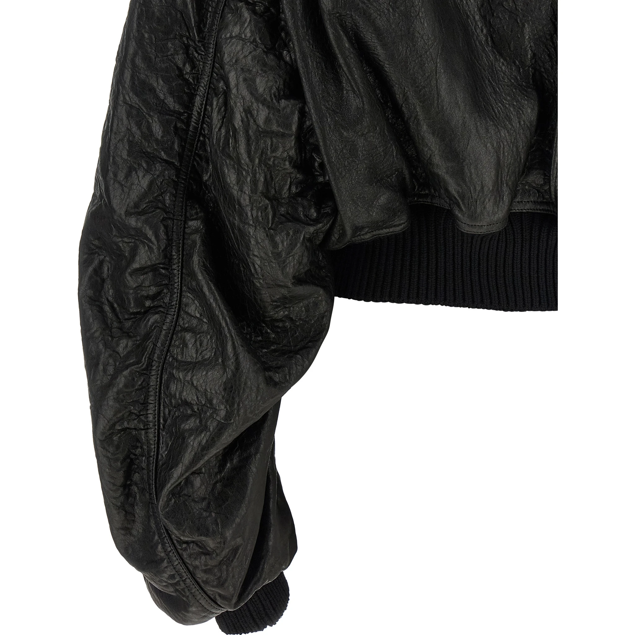 Black Lamb Leather Leather Jacket