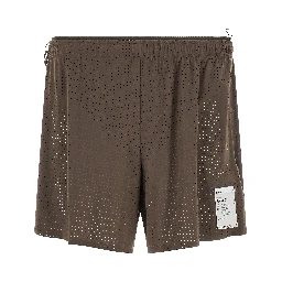 Gray Polyamide Bermuda Shorts