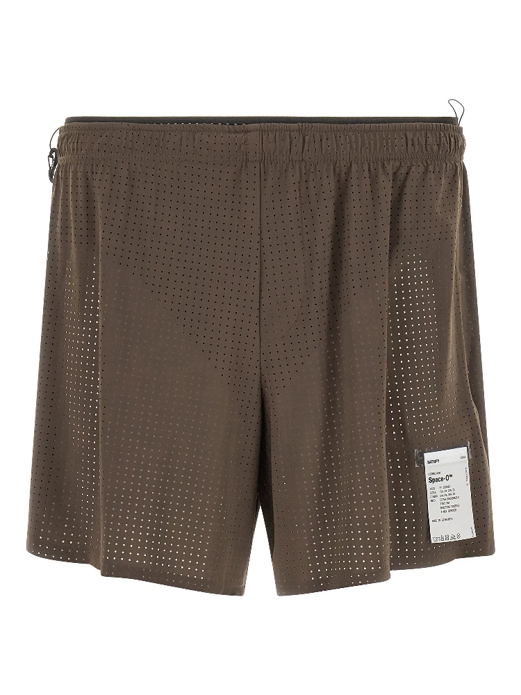 Gray Polyamide Bermuda Shorts