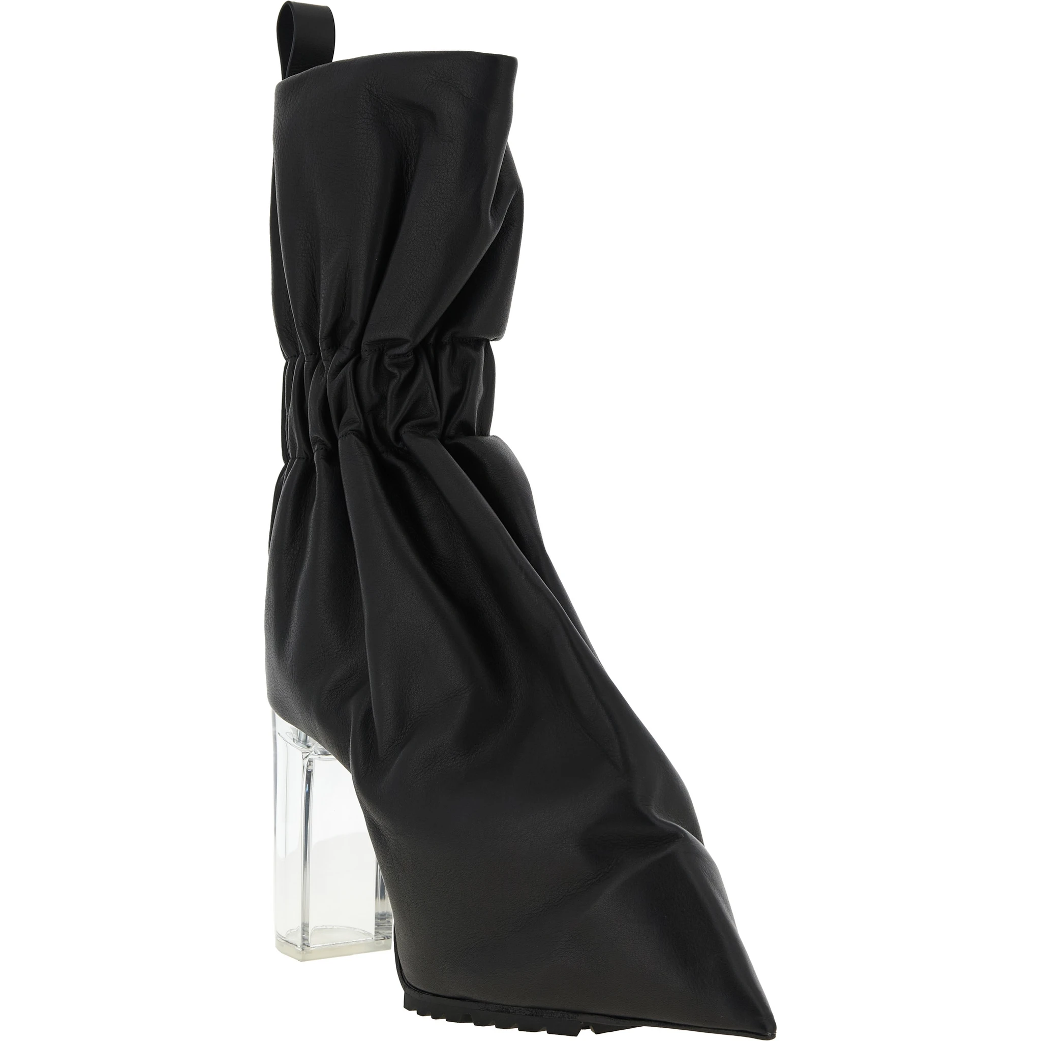 Black Calfskin Ankle Boots