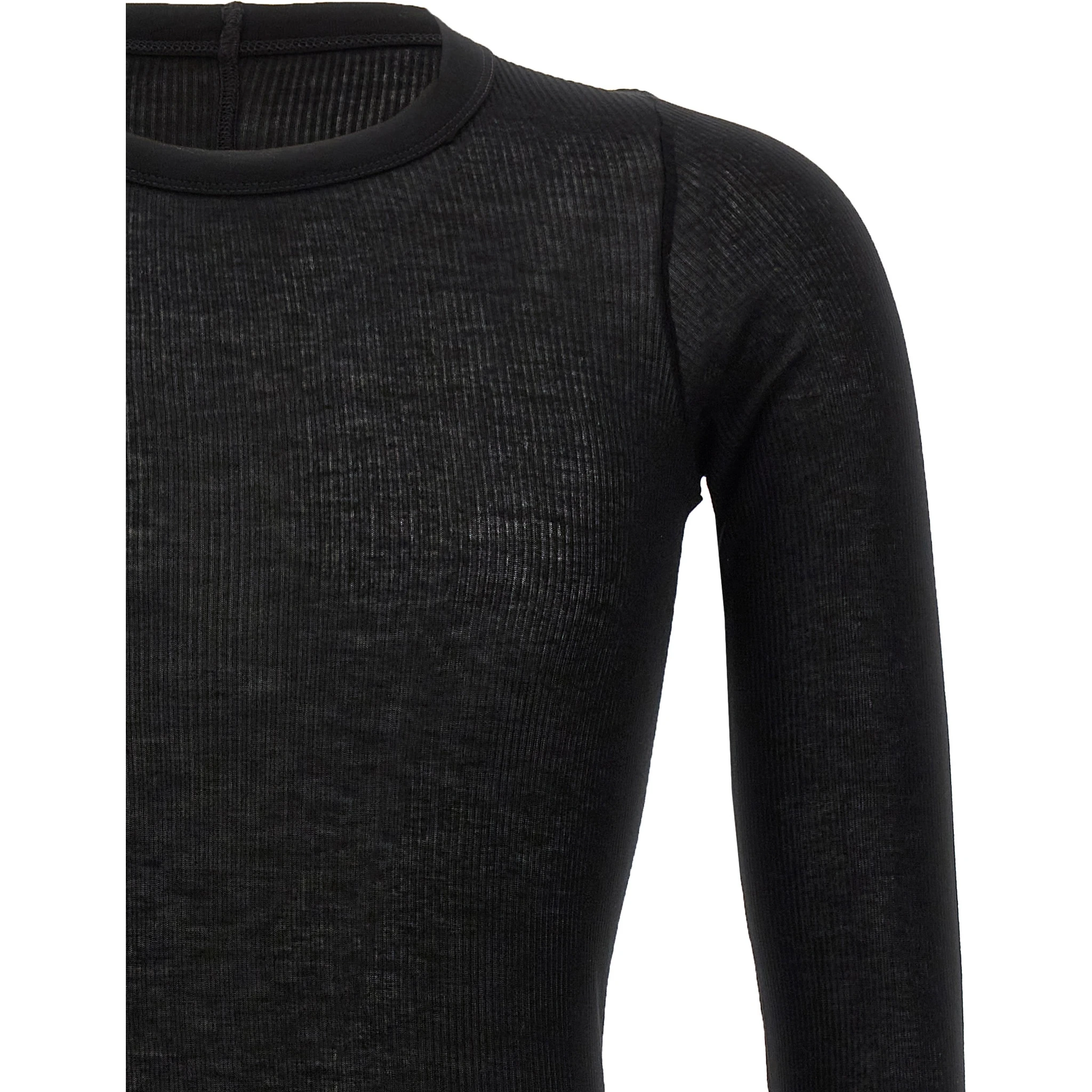 Black Viscose T-Shirt