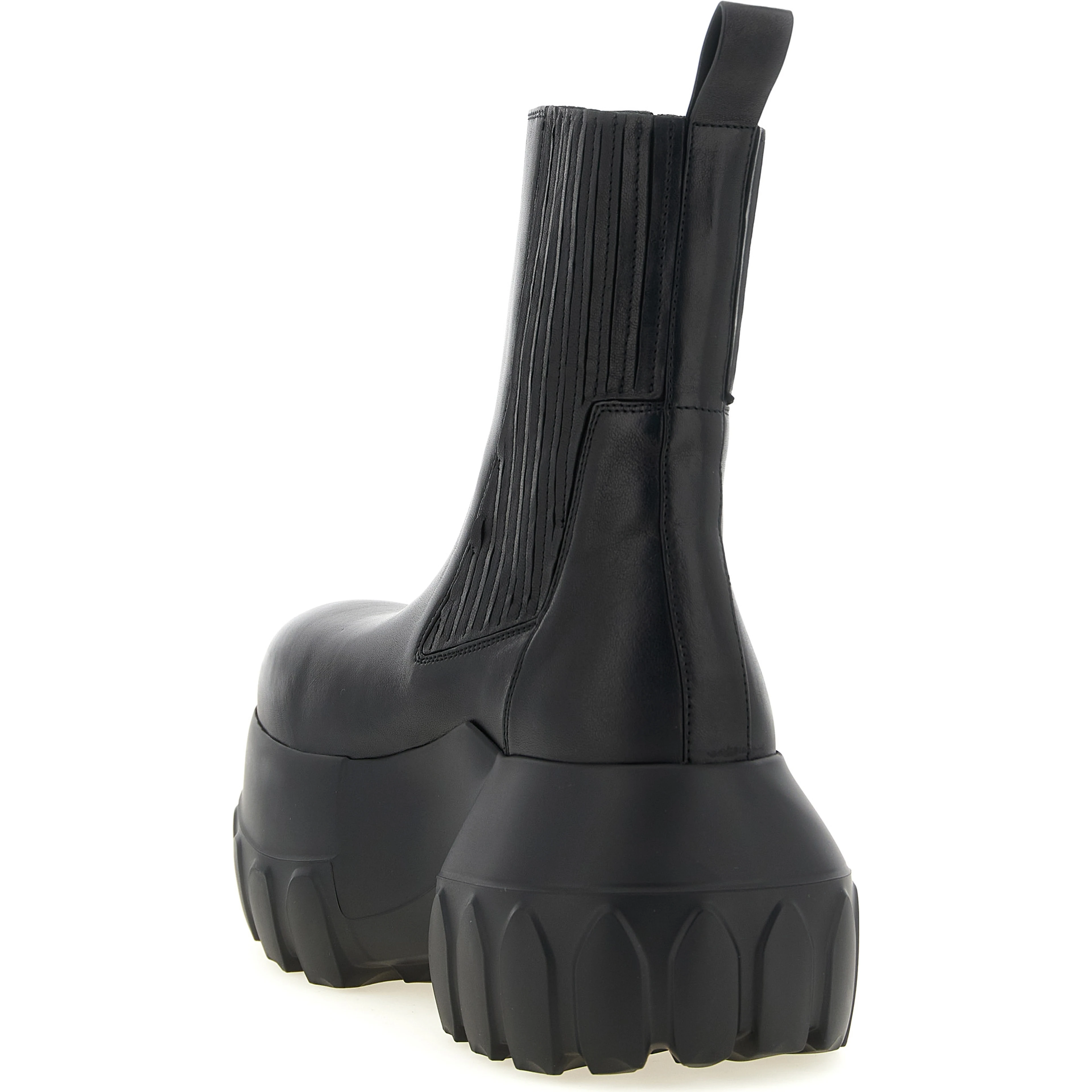 Black Ramie Ankle Boots