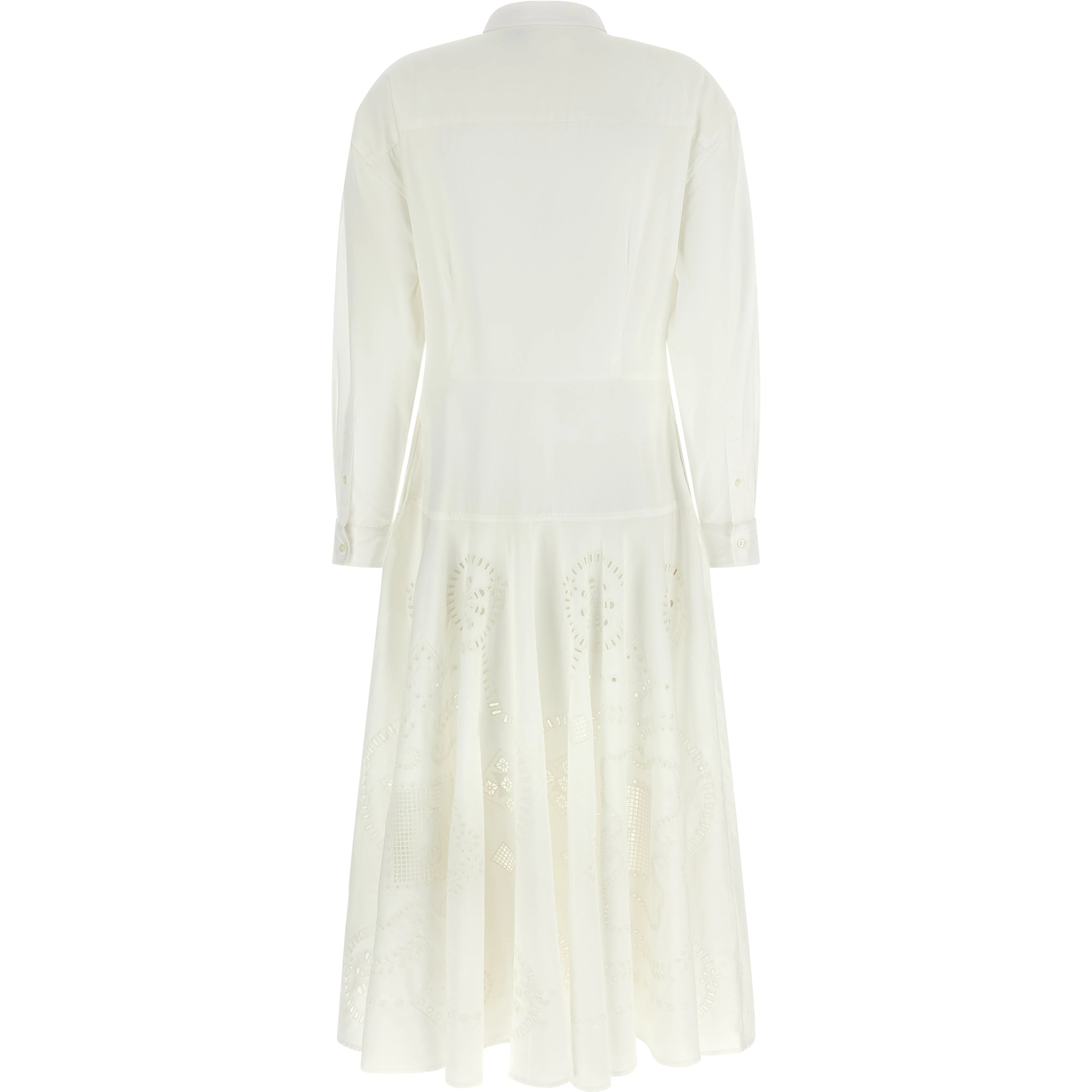 White Cotton Midi Dress