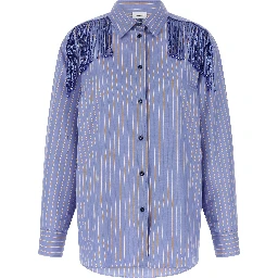 Blue Cotton Blouse