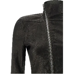 Black Lamb Leather Leather Jacket