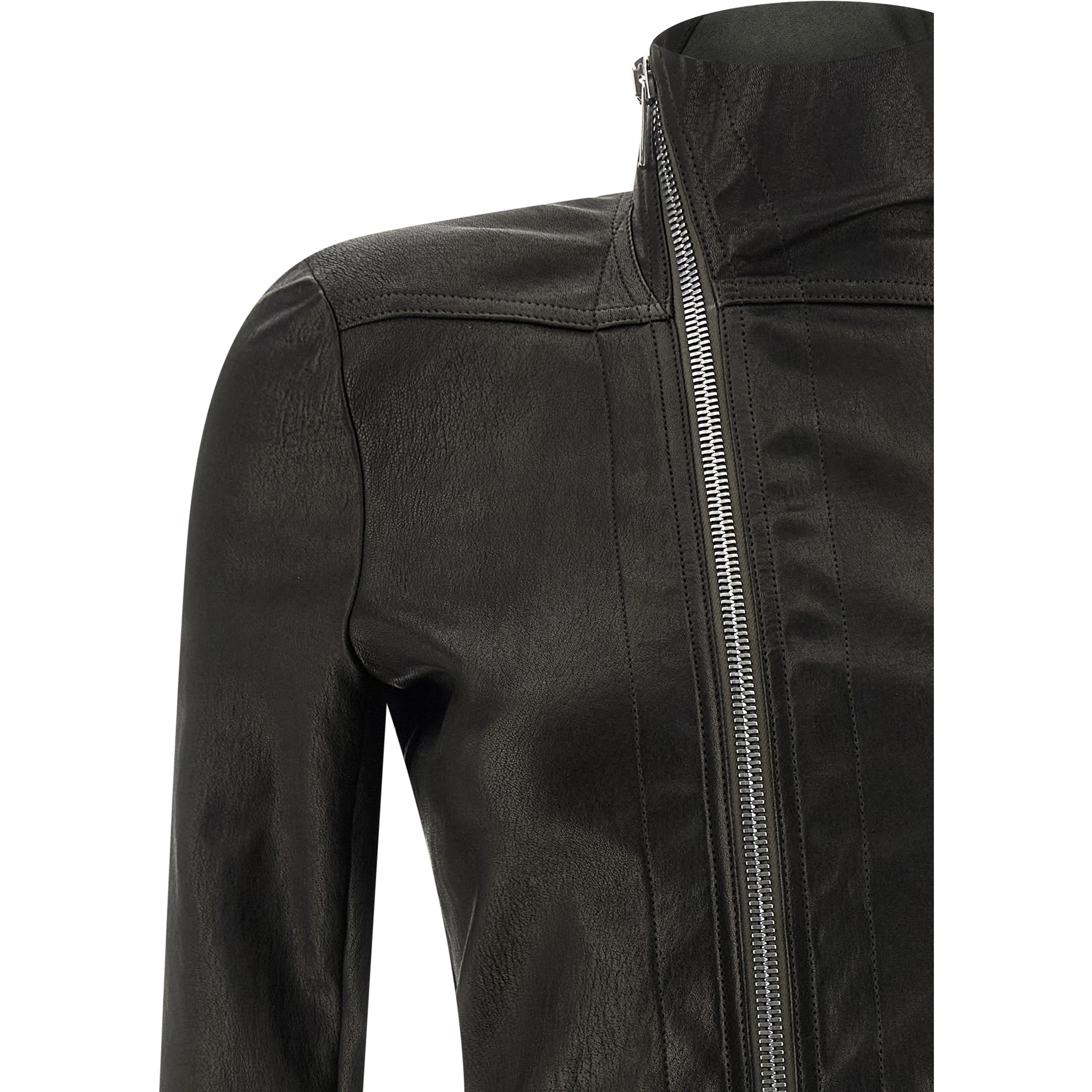 Black Lamb Leather Leather Jacket