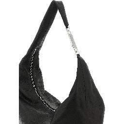 Black Calfskin Shoulder Bag