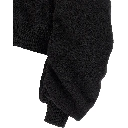 Black Virgin Wool Bomber