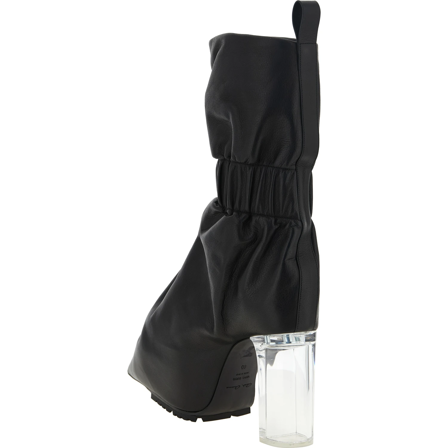 Black Calfskin Ankle Boots