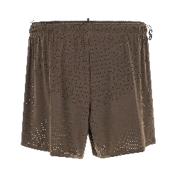 Gray Polyamide Bermuda Shorts