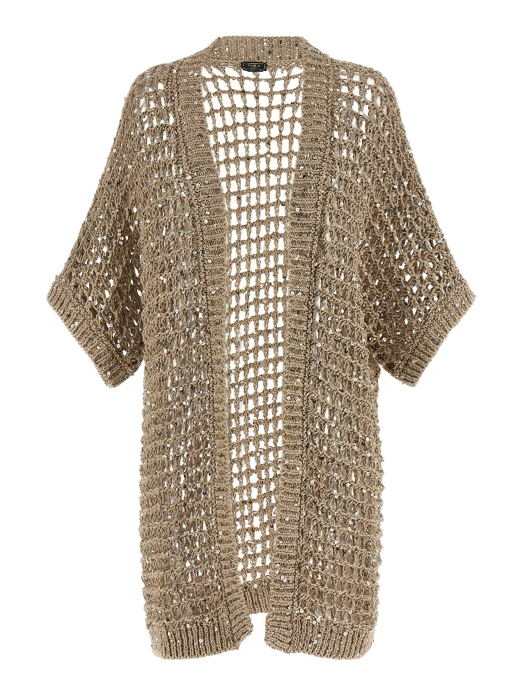 Beige Cotton Cardigan