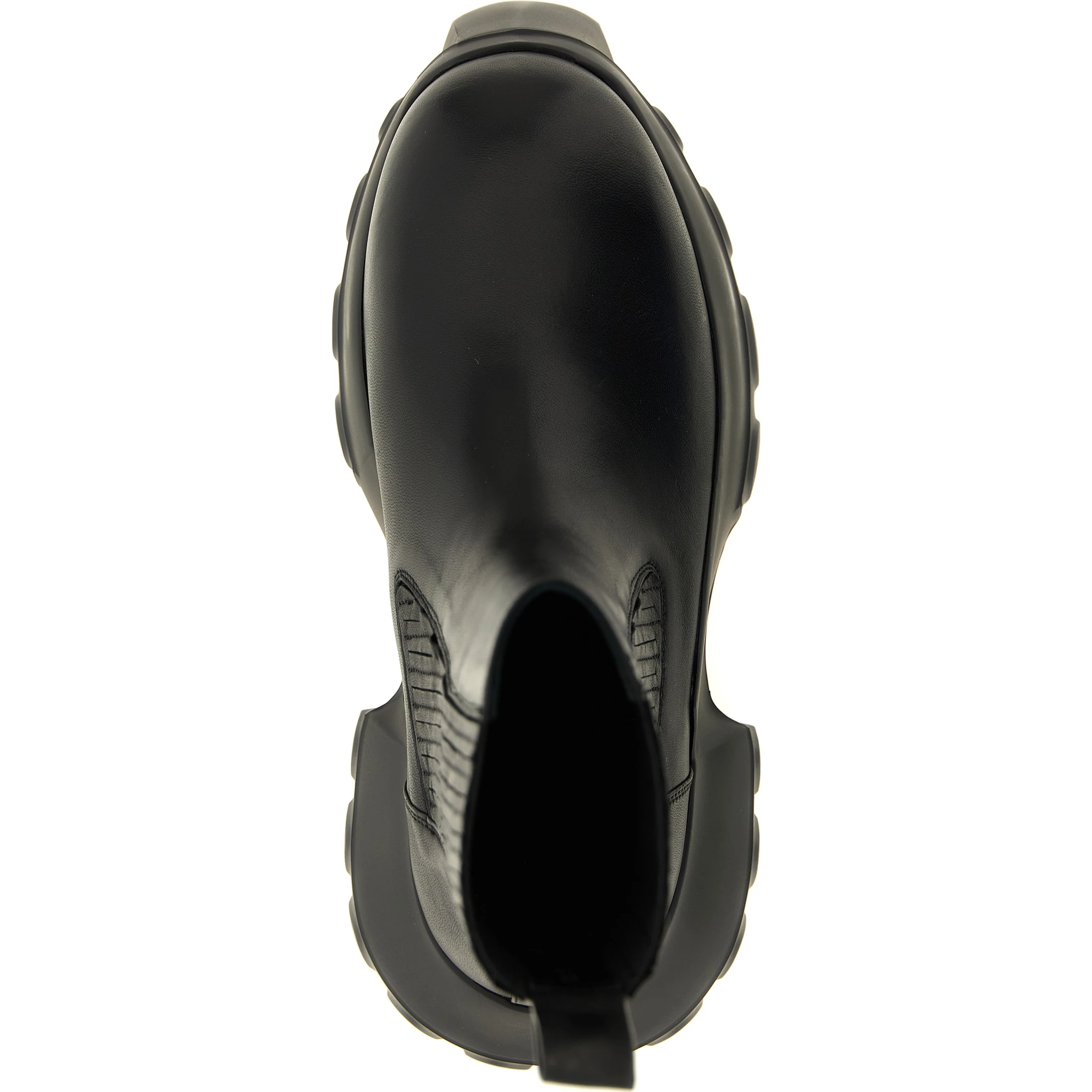 Black Ramie Ankle Boots