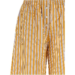 Bicolor Cotton Casual Pants