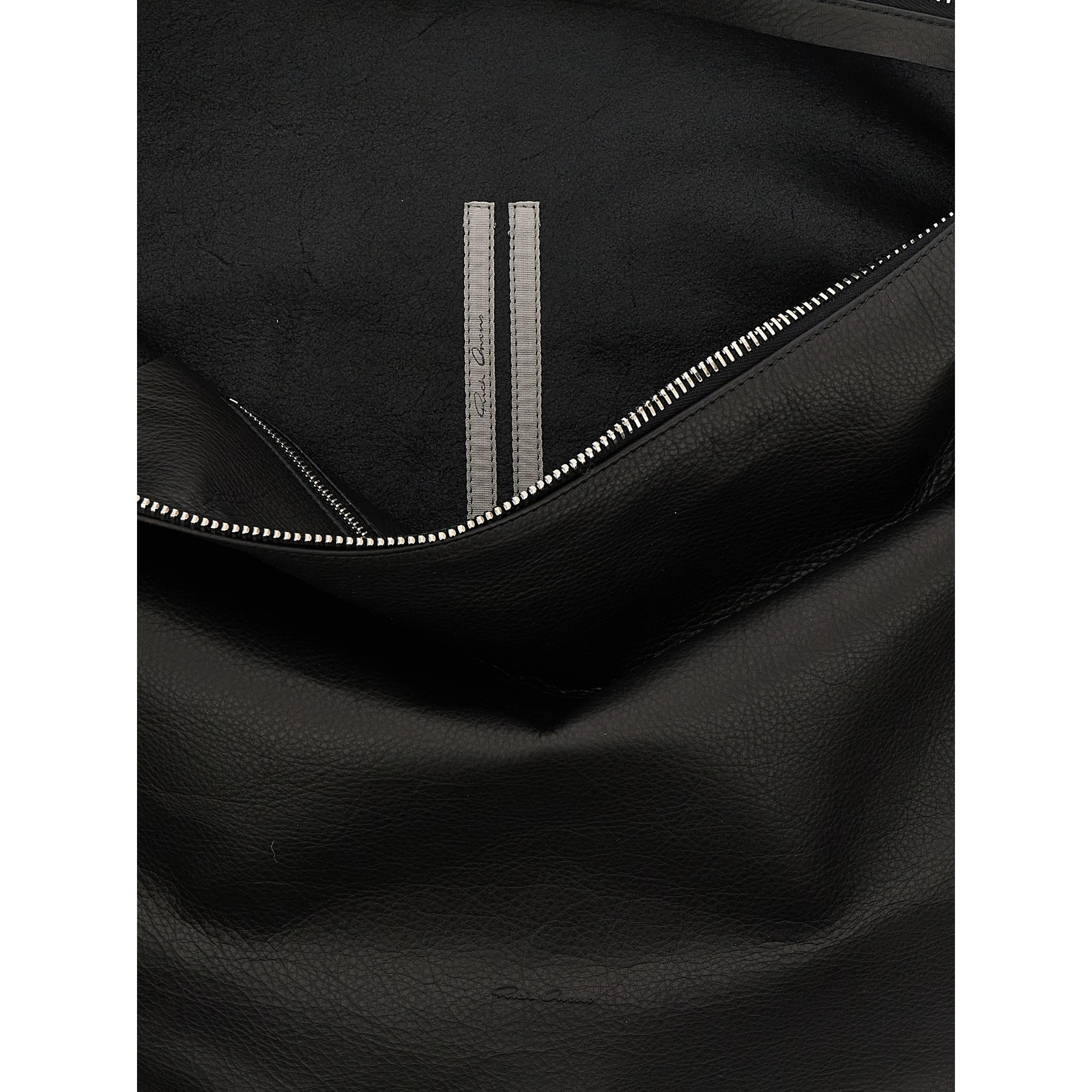 Black Calfskin Shoulder Bag