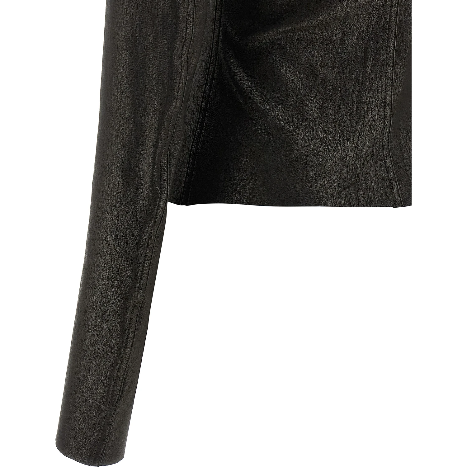 Black Lamb Leather Leather Jacket