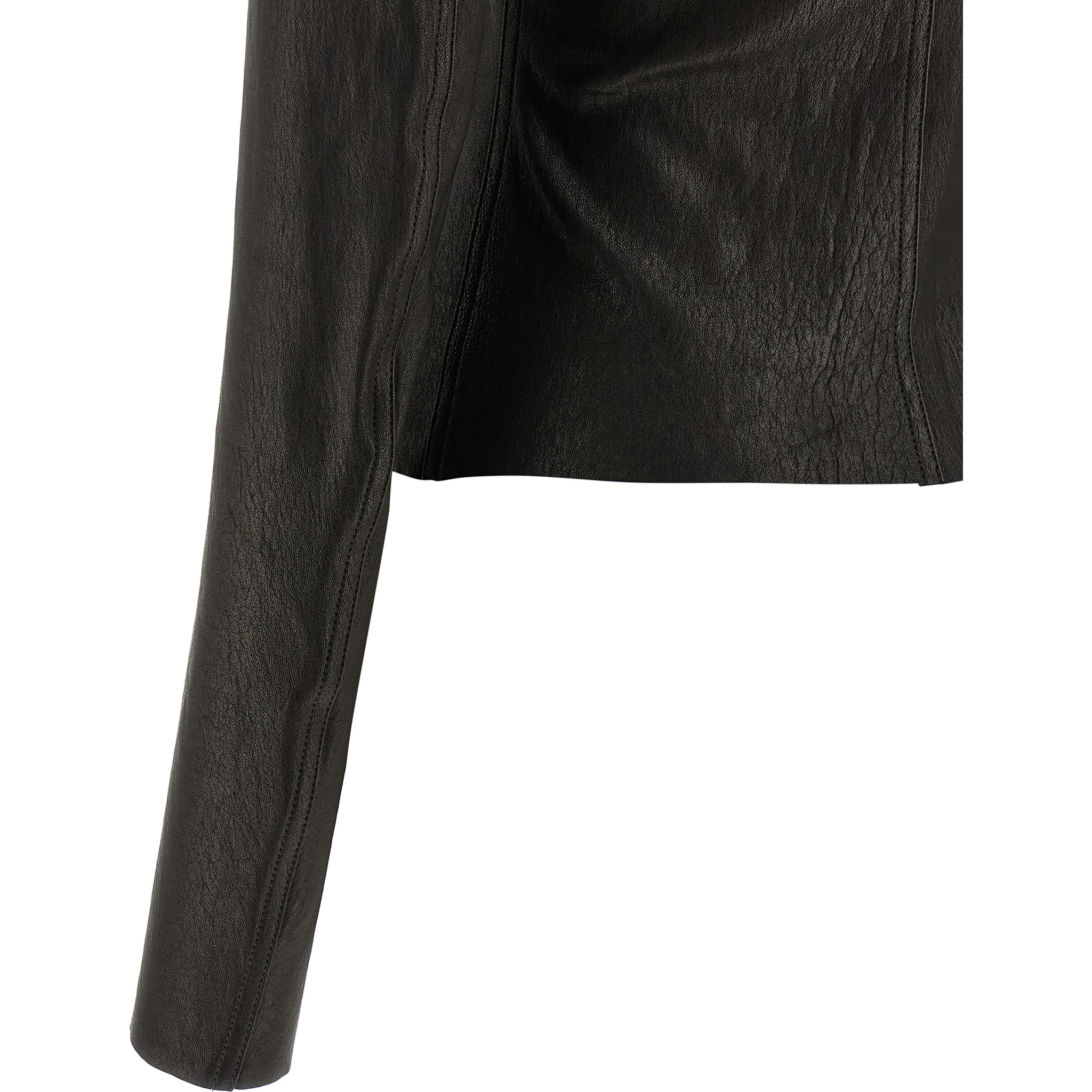 Black Lamb Leather Leather Jacket