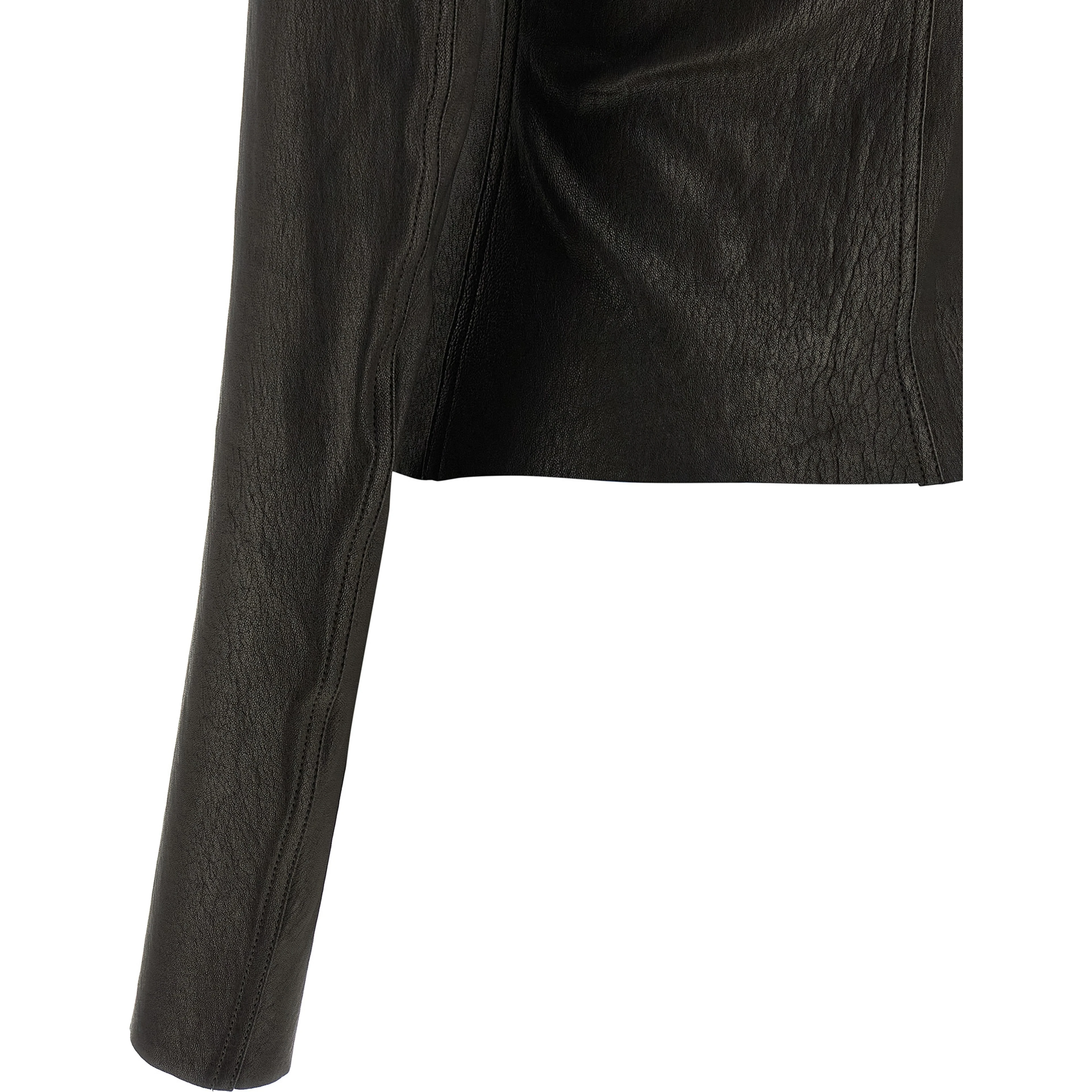 Black Lamb Leather Leather Jacket