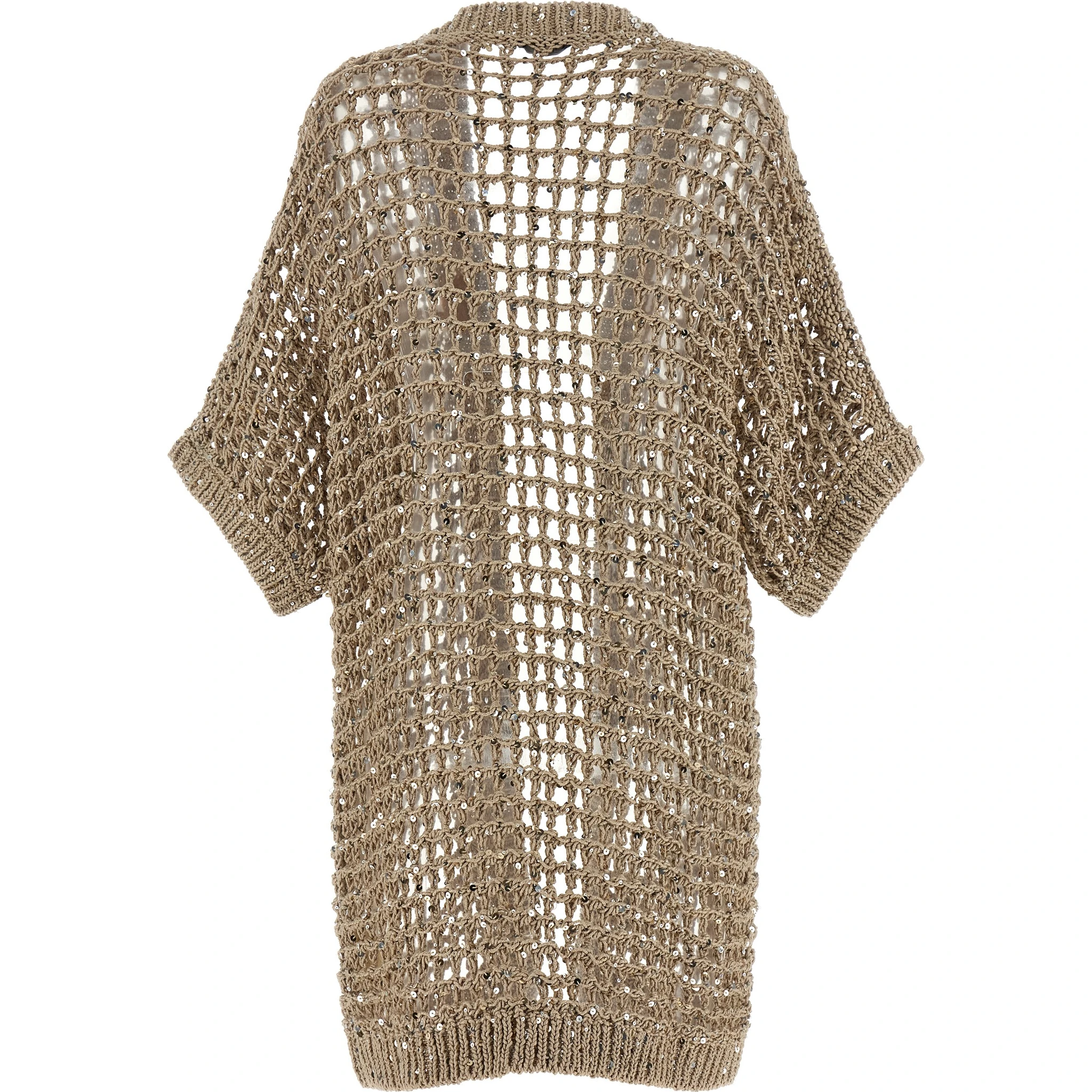 Beige Cotton Cardigan