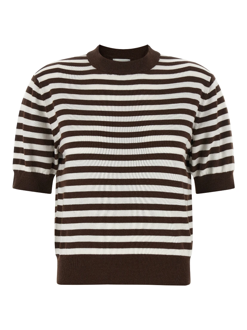 Brown Cotton Cardigan