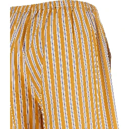 Bicolor Cotton Casual Pants