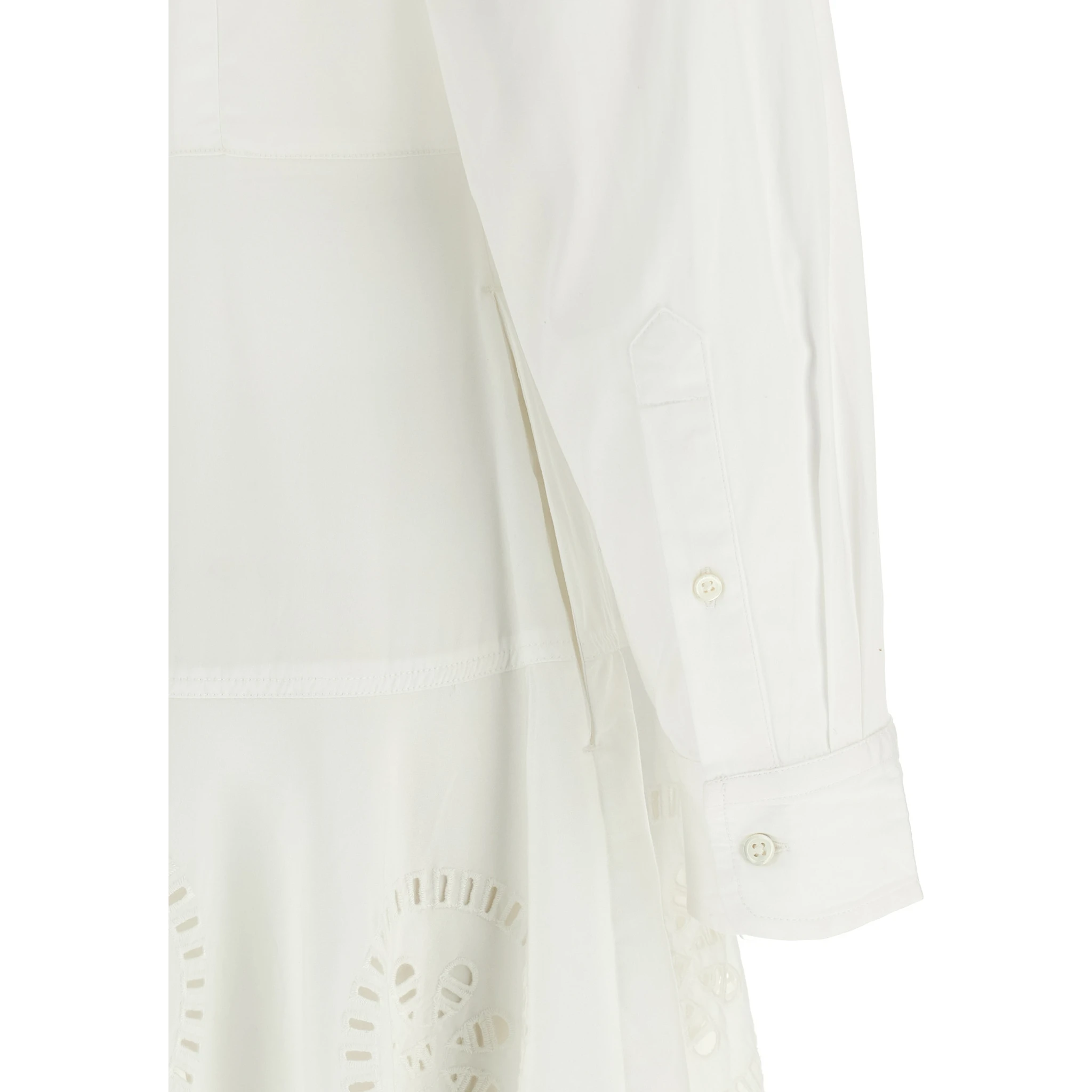 White Cotton Midi Dress