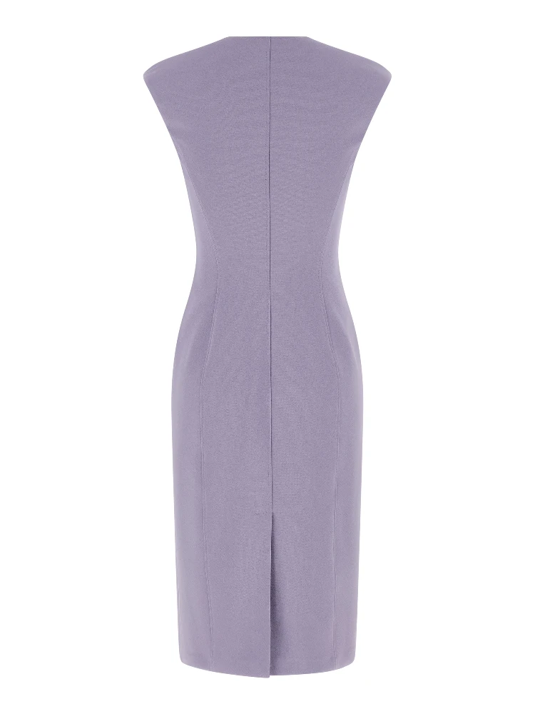 Purple Polyester Midi Dress alternative